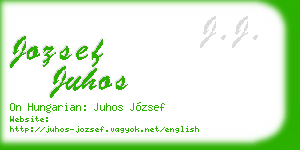 jozsef juhos business card